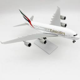 30cm A380 Emirados Árabes Unidos Airbus Modelo de Aeronave Sólida Brinquedo de Exibição Peça de Presente Colecionável para Entusiastas de Modelos - Image 4