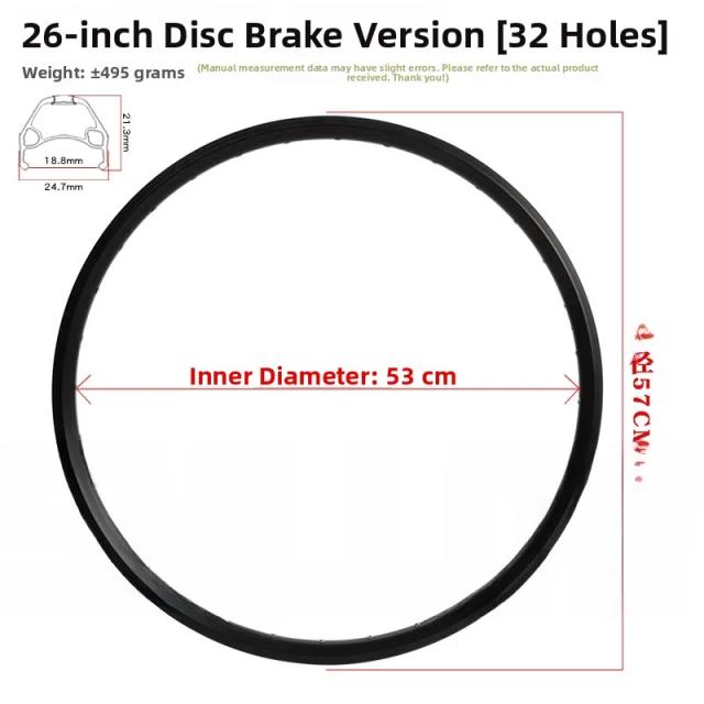 Aro SMLLOW Bike MTB: Freio Disco, Dupla Camada 24/26/27.5/29" - Segurança e Performance!