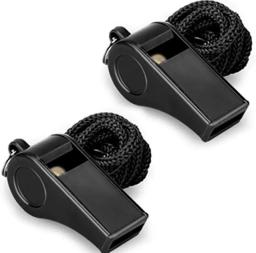 Preto Árbitro Apito Apito, Adequado para Jogos de Basquetebol e Voleibol, Viagens ao ar livre, Caminhadas, Alta Qualidade, Cabresto - Image 1