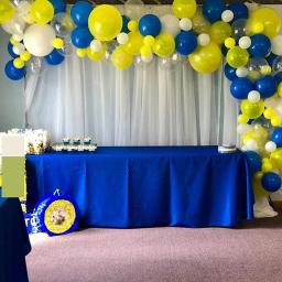 Kit de Balões de Hélio para a Primeira Festa de Aniversário Baby Shower, Balão Garland, Azul Royal, Amarelo, Branco, Meninos, Crianças, Decoração do Casamento - Image 3