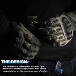 Tela de toque luvas táticas esporte ao ar livre paintball caça airsoft combate ciclismo anti-skid proteção de trabalho luva de dedo cheio - Image 3