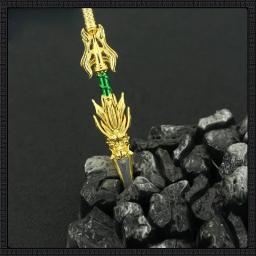 Anime periférico armas22cm lin dongtianlin antigo halberd all-gold liga arma modelo espadas artesanato ornamentos coleção brinquedos - Image 2