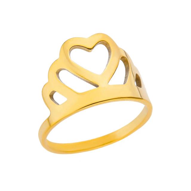 Série de Anéis Ajustáveis para Mulheres com Design Floral em Corações Vermelhos, Ideais para Noivado e Casamento