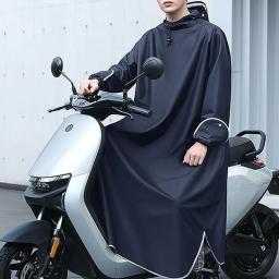 Capa de chuva de uma peça para motocicleta elétrica, roupa de ciclismo masculina, poncho de chuva longo de corpo inteiro, equipamento de chuva ao ar livre - Image 1