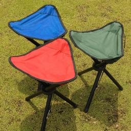 Cadeira dobrável portátil para lazer ao ar livre, banco de três pernas, acampamento, viagem, piquenique, atividades ao ar livre, acessórios de pesca - Image 5