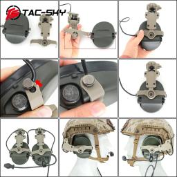 TAC-SKY 360 °   Adaptador de capacete tático rotativo, montagem em trilho de arco, compatível com fone de ouvido tático msa sordin - Image 6