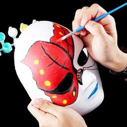 14 pacote de papel mache máscaras-2 tamanhos para mulher masculino crianças criar projetos artísticos de artesanato para teatro e trajes de halloween festa - Image 3