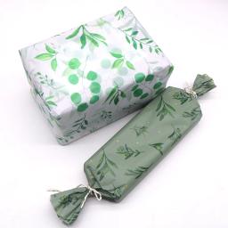 Padrão de Folha Verde Papel De Tecido, Perfeito para Embrulho, Artesanato DIY, Decorações De Festa De Casamento, 50x35cm, 20 Folhas - Image 6