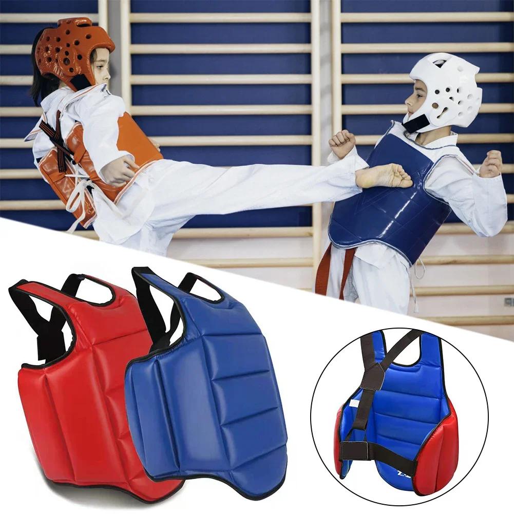 Guarda Peito Reversível para Taekwondo, Colete Protetor Corporal, Artes Marciais, Costela Escudo Armadura, Uniforme de Treinamento para Karatê, Judo, Kickboxing - Image 1