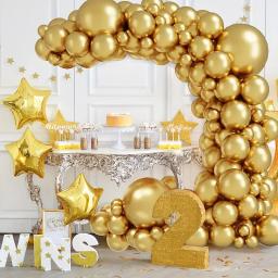 Balão dourado de 84 unidades, perfeito para festas temáticas de aniversários e muito mais! Presente de Natal Halloween para o Dia de Ação de Graças - Image 5