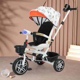 Assento Rotativo Multifuncional Infantil, Bicicleta Dobrável Portátil, Carrinho de Bebê, Bicicleta Pode Sentar e Mentir, 1 a 6 Anos de Idade - Image 1