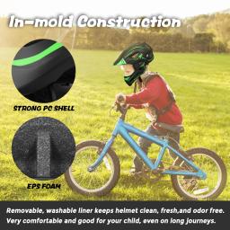 Capacete Integral Destacável para Crianças, Segurança Esportiva, Bicicleta, Equipamento de Proteção, Ciclismo, Skate, Rolo, Patinação, Scooter - Image 3