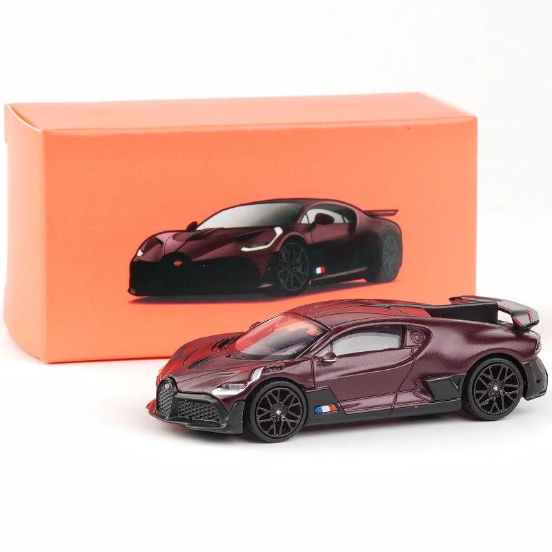 Diecast Super Sport Model Toy Car, Coleção de Metal Presente, JKM, Diecast Miniauto, 1:64 Bugatti La Voiture Noire Chiron Centodieci, EB110 - Image 1