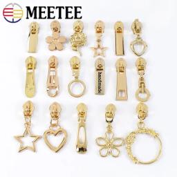 Zíperes para Nylon Ziper Repair Kit, Fecho com Zíper, Sliders, LightGold, Zip Extrator, Zips Saco, Lock Head, Substituição, 5 #, 10Pcs - Image 1