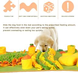 Cães grandes Snuffle Mat Pet Leak Food Mat Anti-engafamento Mat Cobertor de treinamento para cães Brinquedo de trabalho de nariz, Retentorna a inteligência alimentar - Image 4