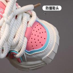 Tênis de corrida infantil de sola macia antiderrapante, calçados esportivos casuais para meninos e meninas, sapatos de pai, novo, outono, 2024 - Image 3