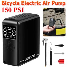 Bicicleta elétrica Bomba de ar, Inflator pneu portátil, Display LCD, USB C, Acessórios de bicicleta, motocicleta, carro, motocicleta, 2400mAh, 150psi - Image 1