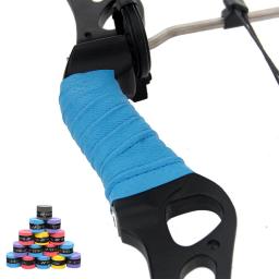2pc arco riser fita banda tiro com arco absorver suor banda antiderrapante elástico alça aperto arco riser fita corda envoltório choque absorver - Image 1