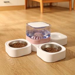 Kimpets Multi Bowl para cão e gato, Grande capacidade para água potável e alimentação, seco e molhado, Pet Shop - Image 5