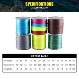 2023 diominate multicolorido x9 pe linha 9 fios tece trançado 500m/547yds super forte linha de pesca 15lb-100lb - Image 3