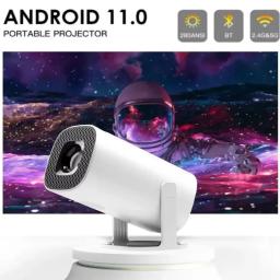 Mini projetor portátil esperto de P30, andróide 11, Wi-Fi 6, apoio 4K, 1080P, BT5.0, 1280x720P, cinema home - Image 1
