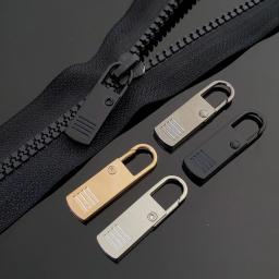 Universal Destacável Metal Zipper Head, Zipper Puller, DIY Craft, Costura, Acessórios de roupas, Kits de reparação para Zipper Slider, 5pcs - Image 3