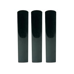 Peças de plástico sax palhetas para saxofone, clarinete, soprano, alto, tenor, saxofone, vermelho, amarelo, preto, peças de instrumento, 3pcs - Image 1