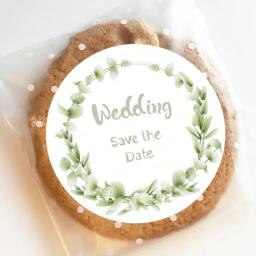 Adesivo de 6cm personalizado, adesivos com nomes e datas para casamento, convites, selos, lembrancinhas, caixas de presente, etiquetas de papel, 108 peças - Image 3