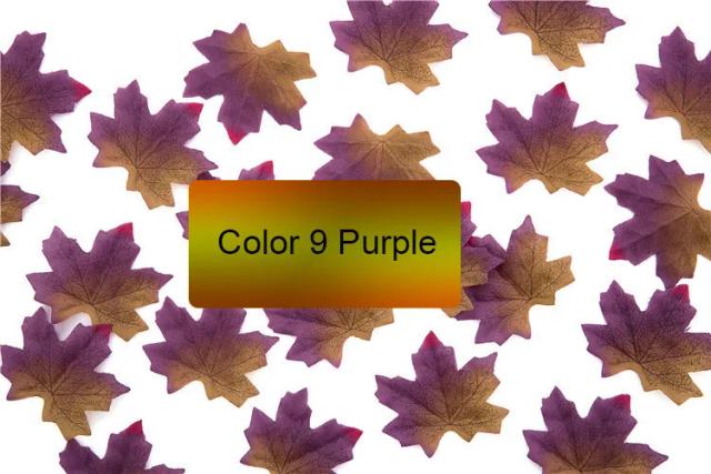Tecido de Seda Maple Leaf em Pacote Misto para Ação de Graças, Decoração de Casa e Jardim, Dia das Bruxas e Festival da Colheita, Disponível em 500 e 1000 unidades