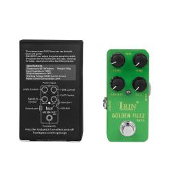 IRIN-RS-20 Golden Fuzz Guitarra Elétrica Baixo Pedal Efeito, True Bypass, profundo, Scuzzy, Fuzz, Acessórios - Image 2