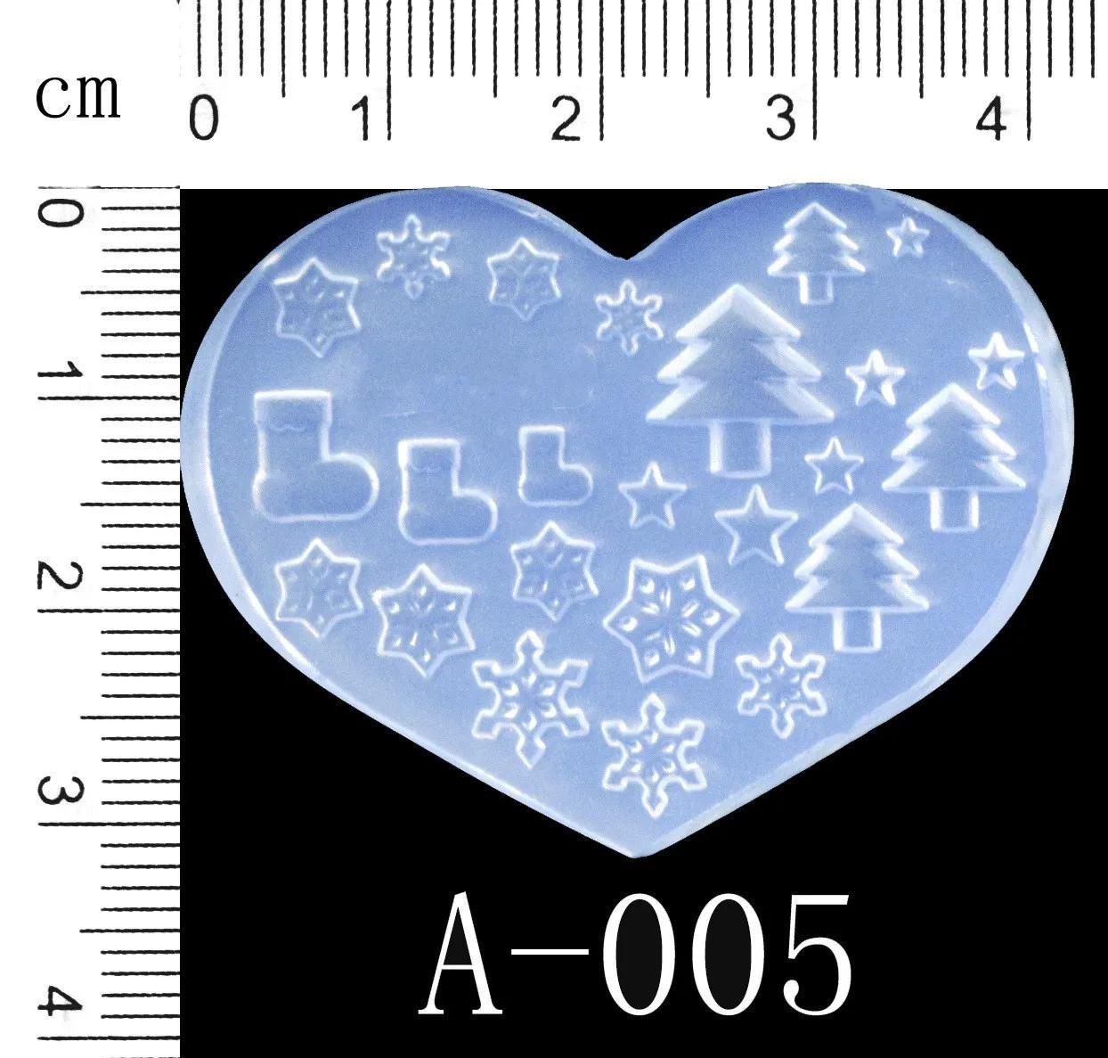 Snasan pequenas contas dos desenhos animados flores coração estrela arte do prego brincos molde de silicone ferramenta de fundição de jóias uv resina epóxi molde de silicone - Image 1