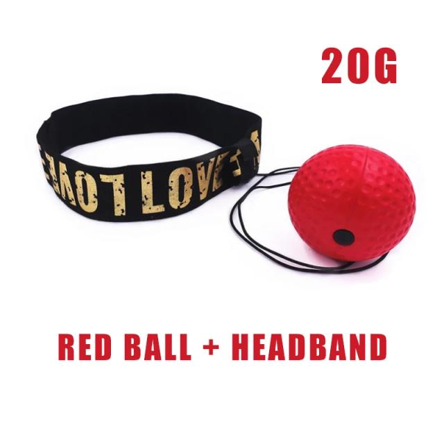 Bola de Boxe Profissional com Cordas para Treinamento Sanda e Acessórios de Exercício em Casa, Inclui Headband Ajustável para Velocidade de Reação Mão-Olho