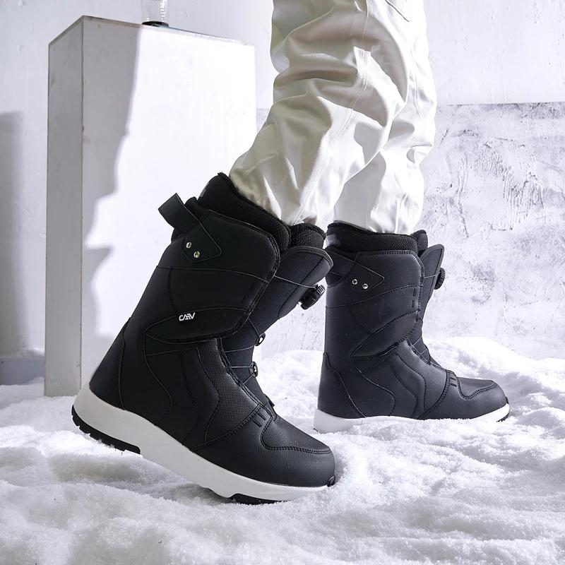 Sapatos de snowboard CARV para homens e mulheres, equipamento de esqui adulto, bota de desgaste rápido, fivela de fio BOA, 23-24 modelos - Image 1