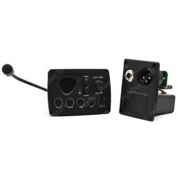 Captador de guitarra acústica com afinador LCD, EQ equalizador Preamp, Captador Piezo Folk, acessórios de guitarra, série 2 bandas, 3 bandas, 4 bandas - Image 4