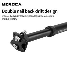 Meroca bicicleta conta-gotas espigão 30.9/31.6x425mm cabo de roteamento interno controle remoto elevador tubo do assento mtb selim - Image 4