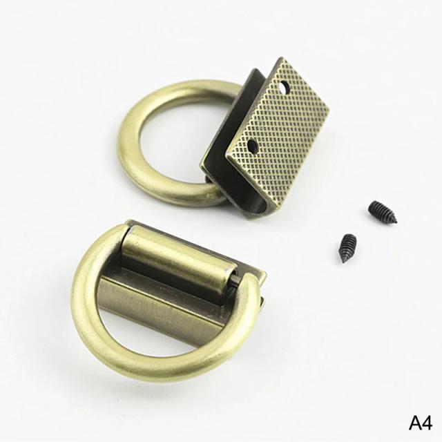 Saco de Metal com Borda Lateral e Fivela: Clip Fecho Estiloso para DIY em Couro, Cintos e Acessórios de Ombro