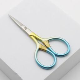 Tesoura em relevo para costura, ponto cruz retrô, prata antiga, tesoura pequena bonita vintage, corte de linha de pesca, tesoura de tecido DIY - Image 5