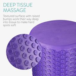 (Cor aleatória) 30/45/60*10 cm mini coluna de yoga rolo de espuma fina eva rolo de massagem de densidade macia para exercício, terapia física - Image 3