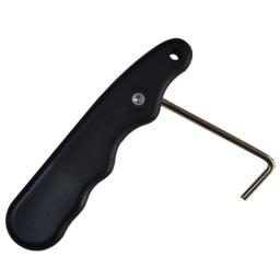 Com gancho estendido dobrável portátil preto durável prático patim de hóquei no gelo tensor de renda ergonômico para esportes de - Image 6