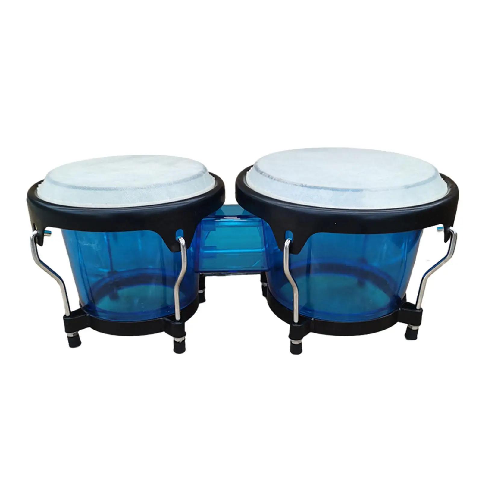 Educacional Africano Hand Drum Set para crianças, percussão Bongos, presentes de aniversário, crianças e adultos, iniciantes, 6 polegadas, 7 polegadas - Image 1