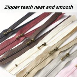 Bolsa de nylon zíper com cauda fechada, zíper multicolor, saco desbloqueado, n ° 3, 15cm,20cm,25cm, 8pcs - Image 2