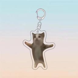 Y1UB 6 peças acessórios bobos para gatos caprichosos, itens decorativos animais divertidos, chaveiros - Image 3