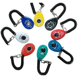 Ajustável Plástico Pet Training Clicker, Click Trainer Aid Tools, Correia de pulso, Som Chaveiro, Gato e Cão Suprimentos, Novo, 5Pcs - Image 6