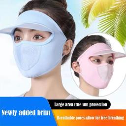 Máscara completa do protetor solar do verão para o ciclismo, Anti UV, Chapéu de sol respirável, Cobertura facial completa, Chapéus de proteção ao ar livre - Image 1
