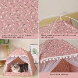 Cama Tenda Aconchegante para Animais de Estimação, Camas Calmantes Confortáveis para Cães e Gatos Pequenos, Casa para Chihuahua, Rede, Acessórios para Animais - Image 6