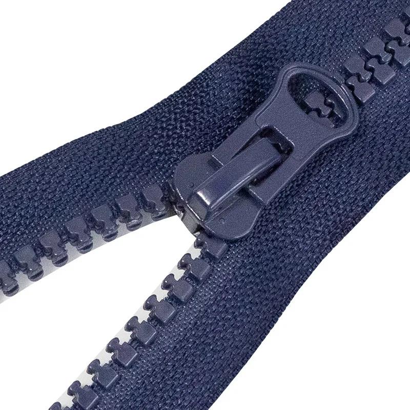 Resina Zipper Único Duplo Sliders, DIY Costura Acessórios de Vestuário, Open-End, 50-100cm, 8 #, 1Pc - Image 1
