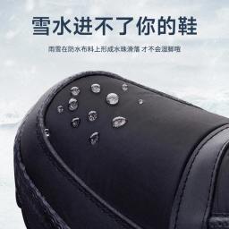 2024 inverno novo engrossado e quente casal grandes sapatos de algodão mais veludo casual tubo curto masculino e feminino tamanho grande botas não-ski - Image 3