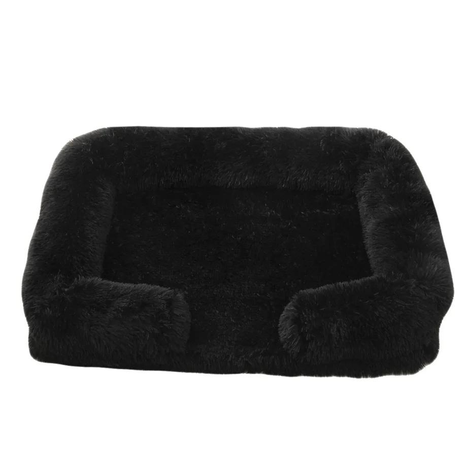 Cama grande cachorro, anel de pelúcia, cachorro, esteiras de dormir no chão, sofá, canil colchão, pet fornecimentos, inverno - Image 1