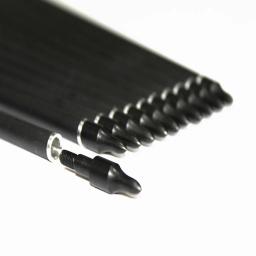 12 pçs 100% puro seta de carbono spine300 340 400 500 id6.2mm 5 "turquia flexching 100gr ponta campo tradicional arco e flecha - Image 4