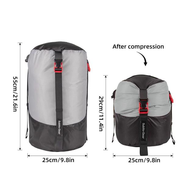 Saco de Compressão Leve e Impermeável para Acampamento e Caminhadas - Ideal para Armazenamento de 1-2L